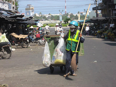 Thu gom rác tại Tp. HCM